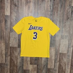 Los Angeles Lakers Anthony Davis Gold Nike Jersey T-Shirt (Youth XL)